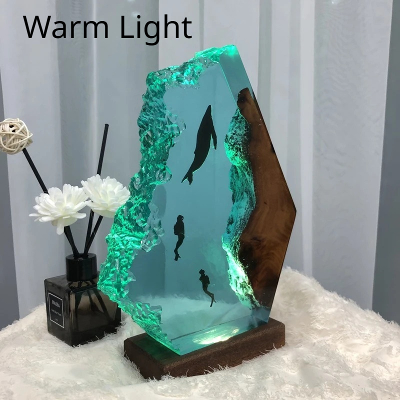 Diver Whale Free Diving Themed Night Light - Image 4