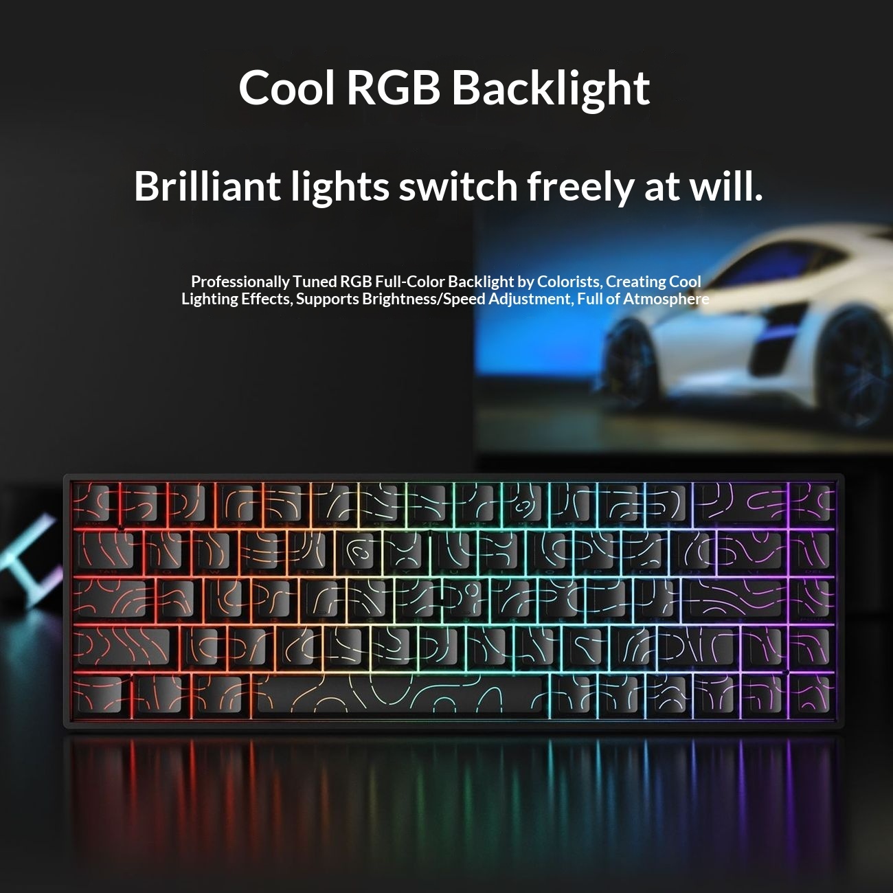 RGB Wired Tea-switch Portable Office Computer Keyboard For Gaming - Image 6