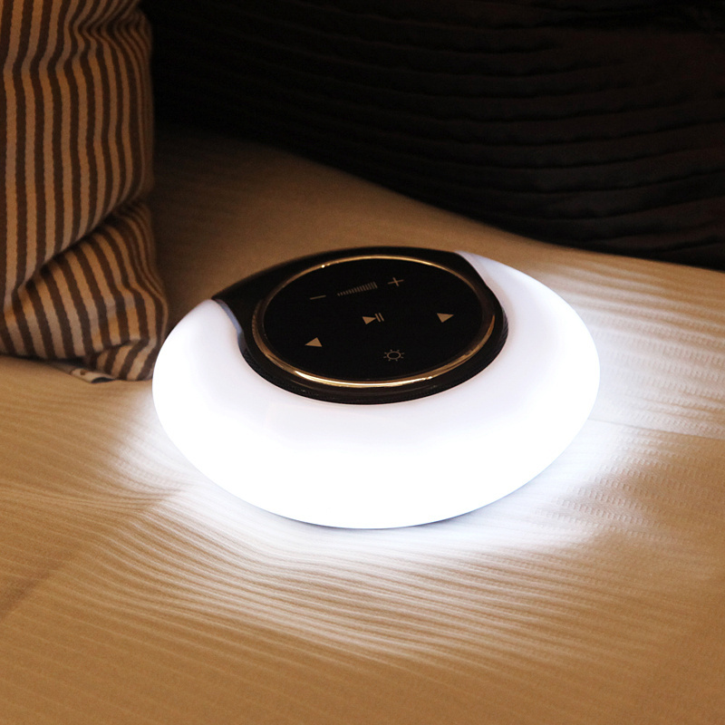 Creative Bluetooth Subwoofer Stereo Speaker LED Desk Lamp Stepless Dimming Folding Touch Atmosphere Night Light - Image 6