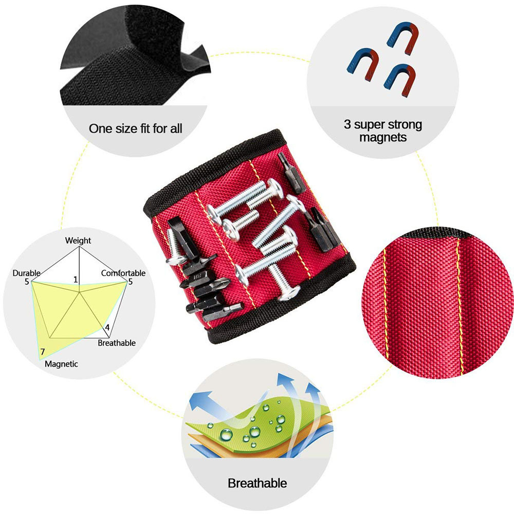 Fifteen-Compartment Powerful Magnetic Wristband - Image 2