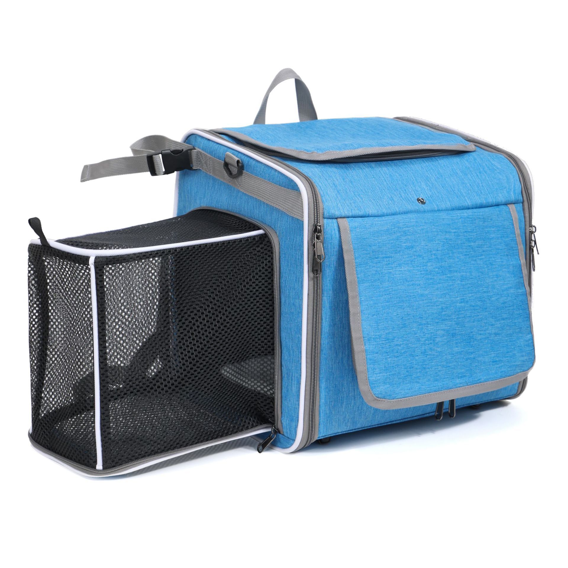 Expandable Pet Bike Carrier Bag - Breathable Portable Front Basket for Cats Dogs Outdoor Cycling Travel - Image 3