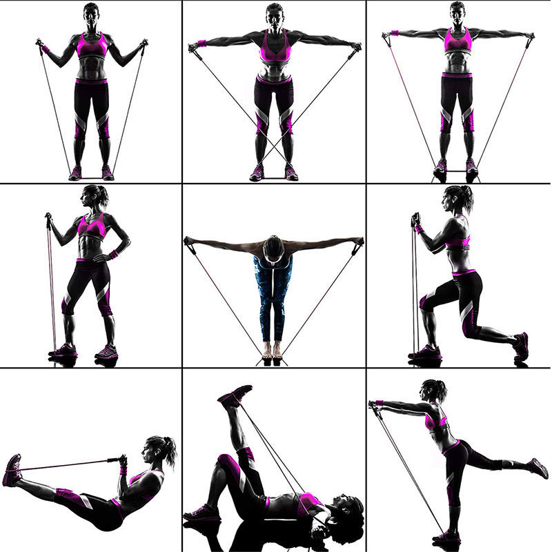 Pull Rope Elastic Rope Strength Training Set - Image 4