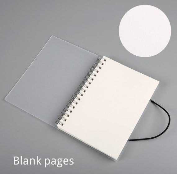 Plastic Cover Bound Spiral Coil Notebook - Image 3