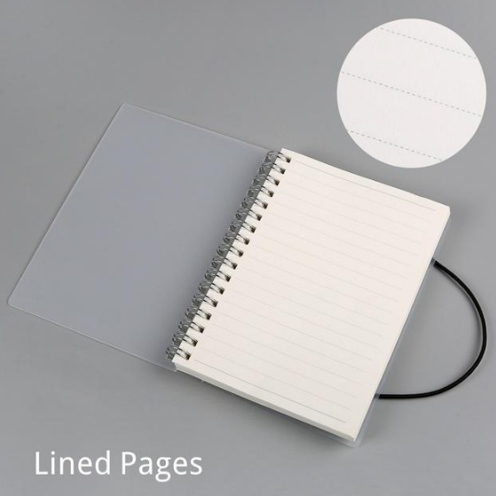 Plastic Cover Bound Spiral Coil Notebook - Image 4