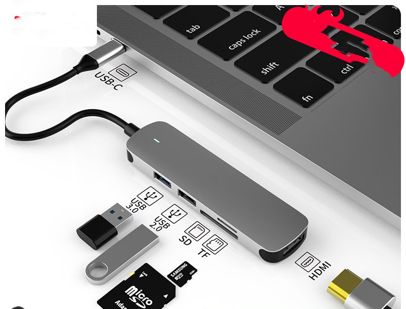 Hub Multi-function Hub HDMI Docking Station Notebook Converter - Image 5