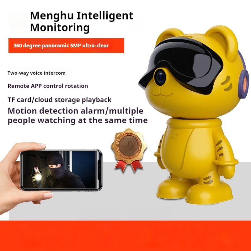 Cute Tiger WiFi Two-way Intercom Home Surveillance Camera - Image 4